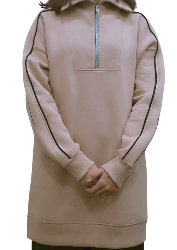 Women Sweatshirt |Loose-Fit | Beige