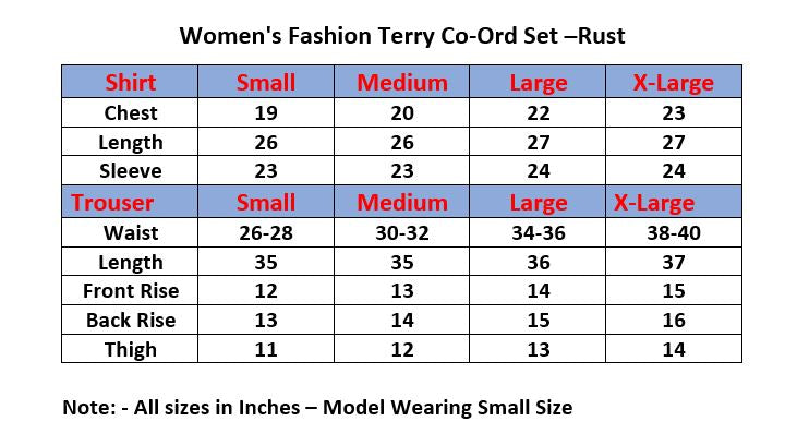 Women's Fashion Terry co-ord set