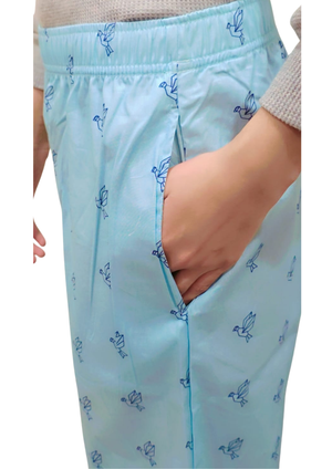 Loungewear Wide-Leg Pajama- The Bird