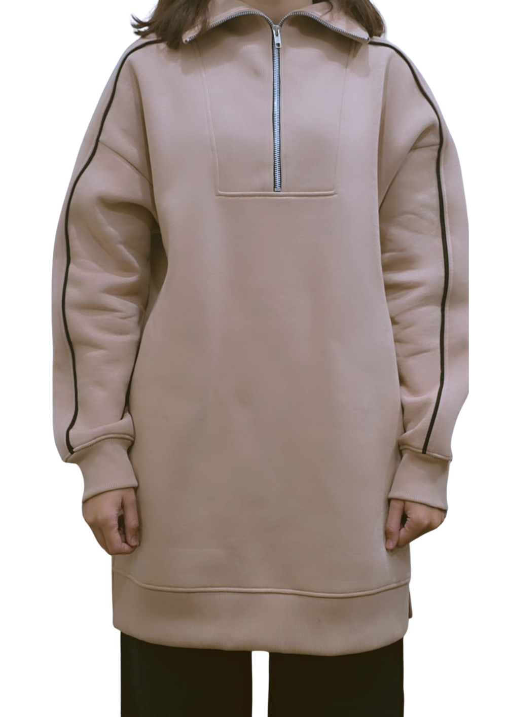 Women Sweatshirt |Loose-Fit | Beige