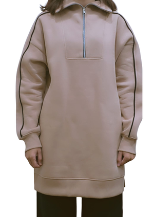 Women Sweatshirt |Loose-Fit | Beige