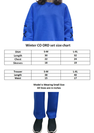 Women Loungewear| Co-Ord Set - Royal Blue