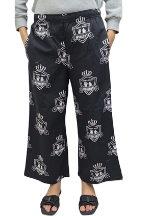 Loungewear Wide-Leg Pajama- Black Badge