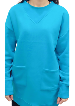 Women Sweatshirt |Long & LooseFit | Zink