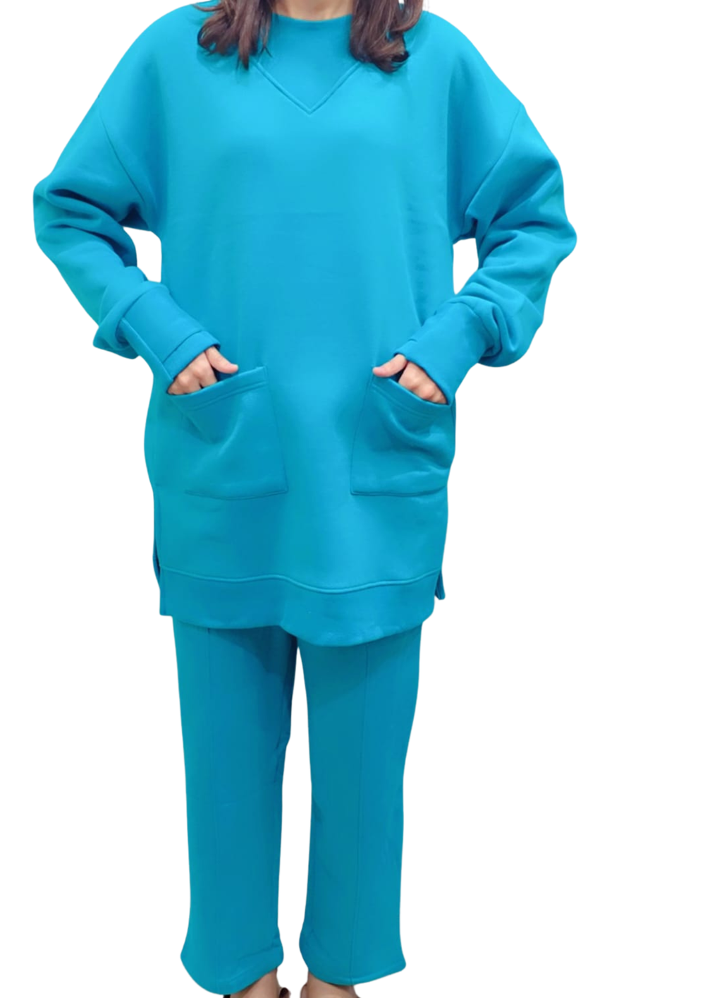 Women Loungewear | Co-Ord Set |Aqua Blue