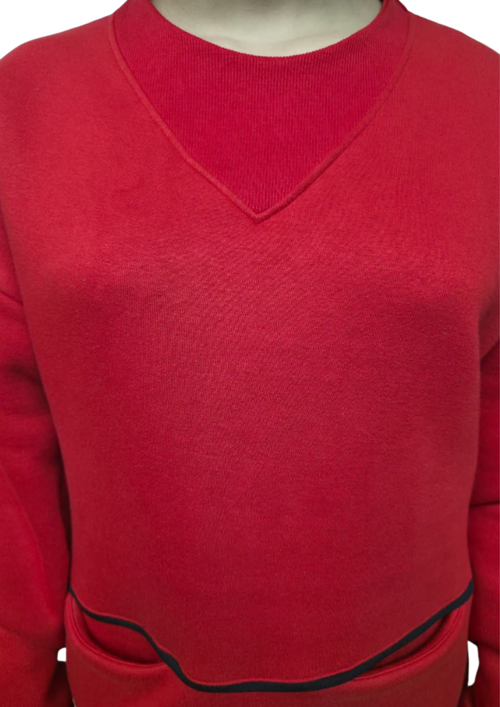 Women Sweatshirt |Long & LooseFit | Red