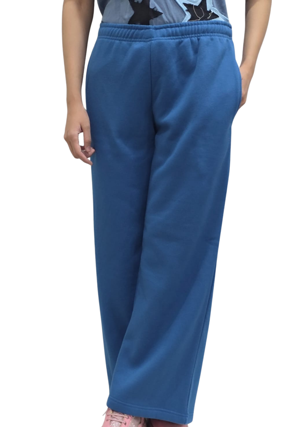 Women Wide Leg  Bottom - Sapphir Blue