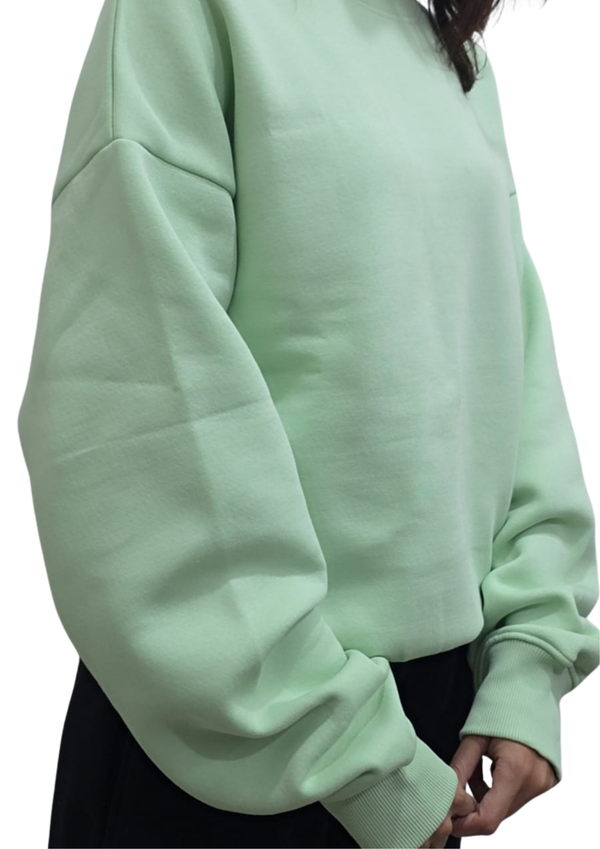 Women Sweatshirt |Pastel Green