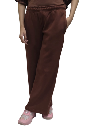 Women Wide Leg  Bottom - Chocolate  Brown