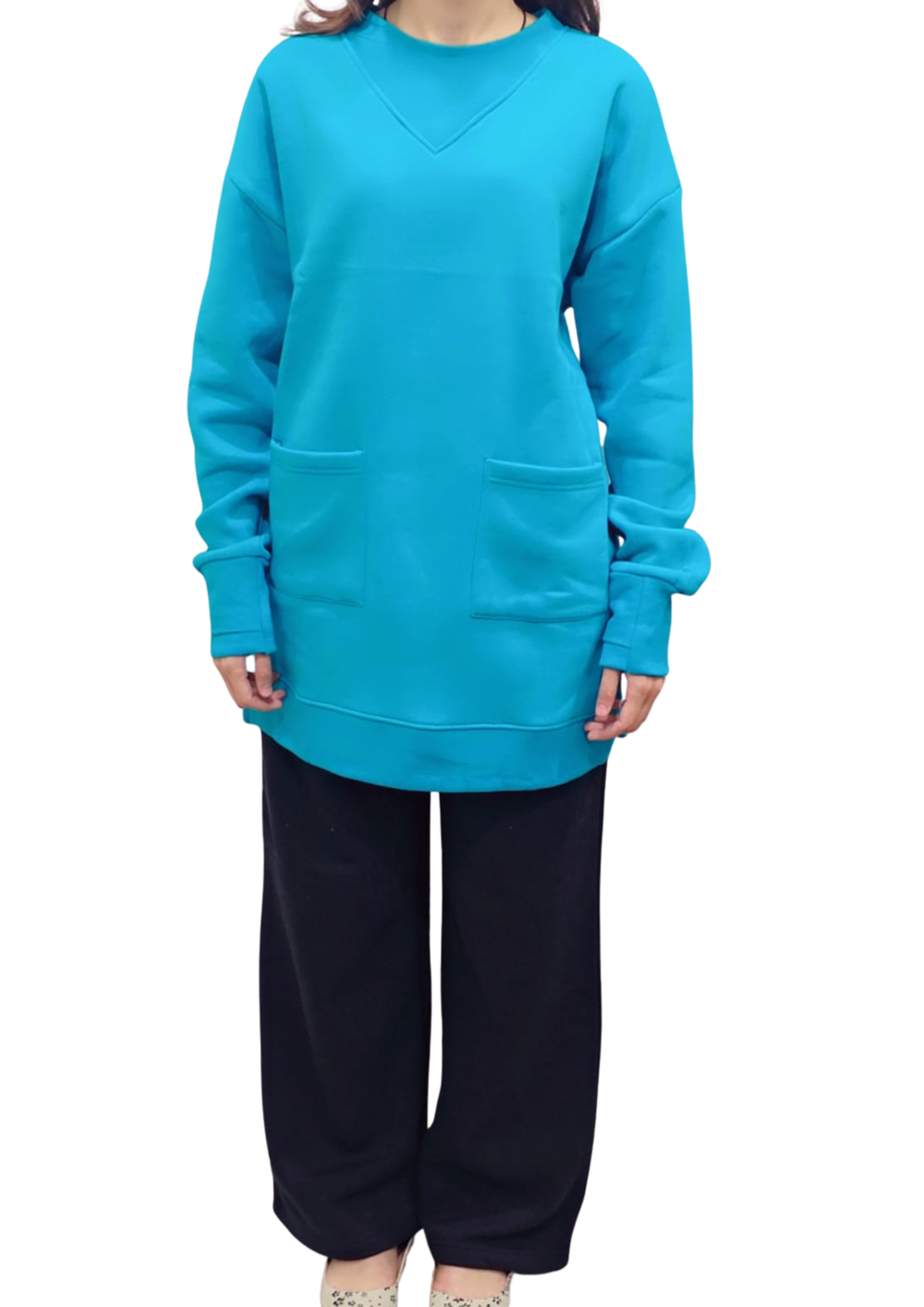 Women Sweatshirt |Long & LooseFit | Zink