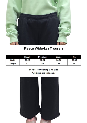 Women Wide Leg  Bottom - Black