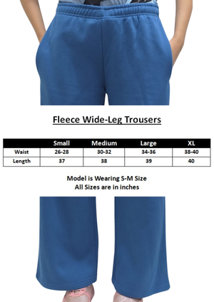 Women Wide Leg  Bottom - Sapphir Blue