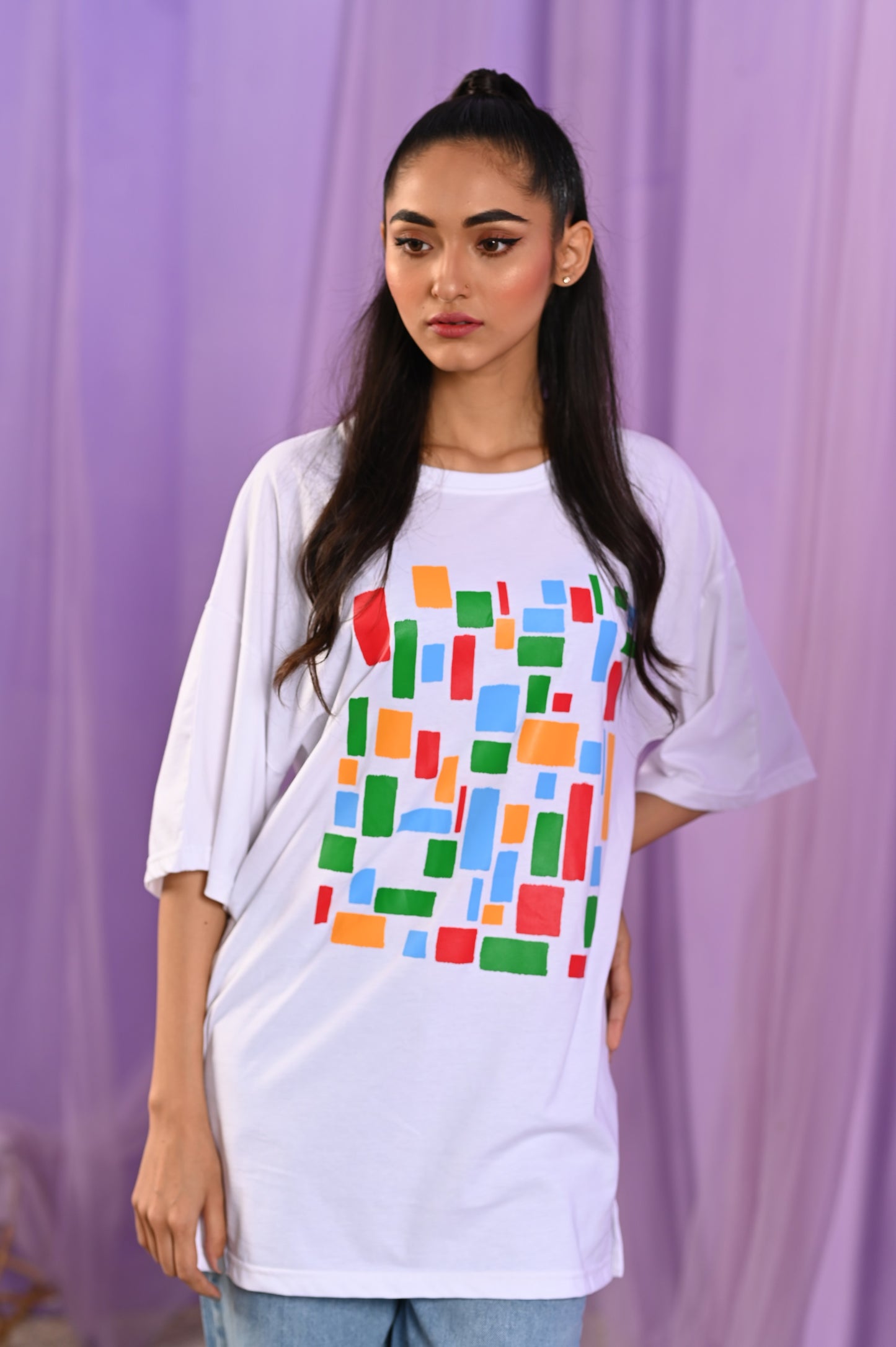 Women Oversized - T-Shirt -Painting with a Twist