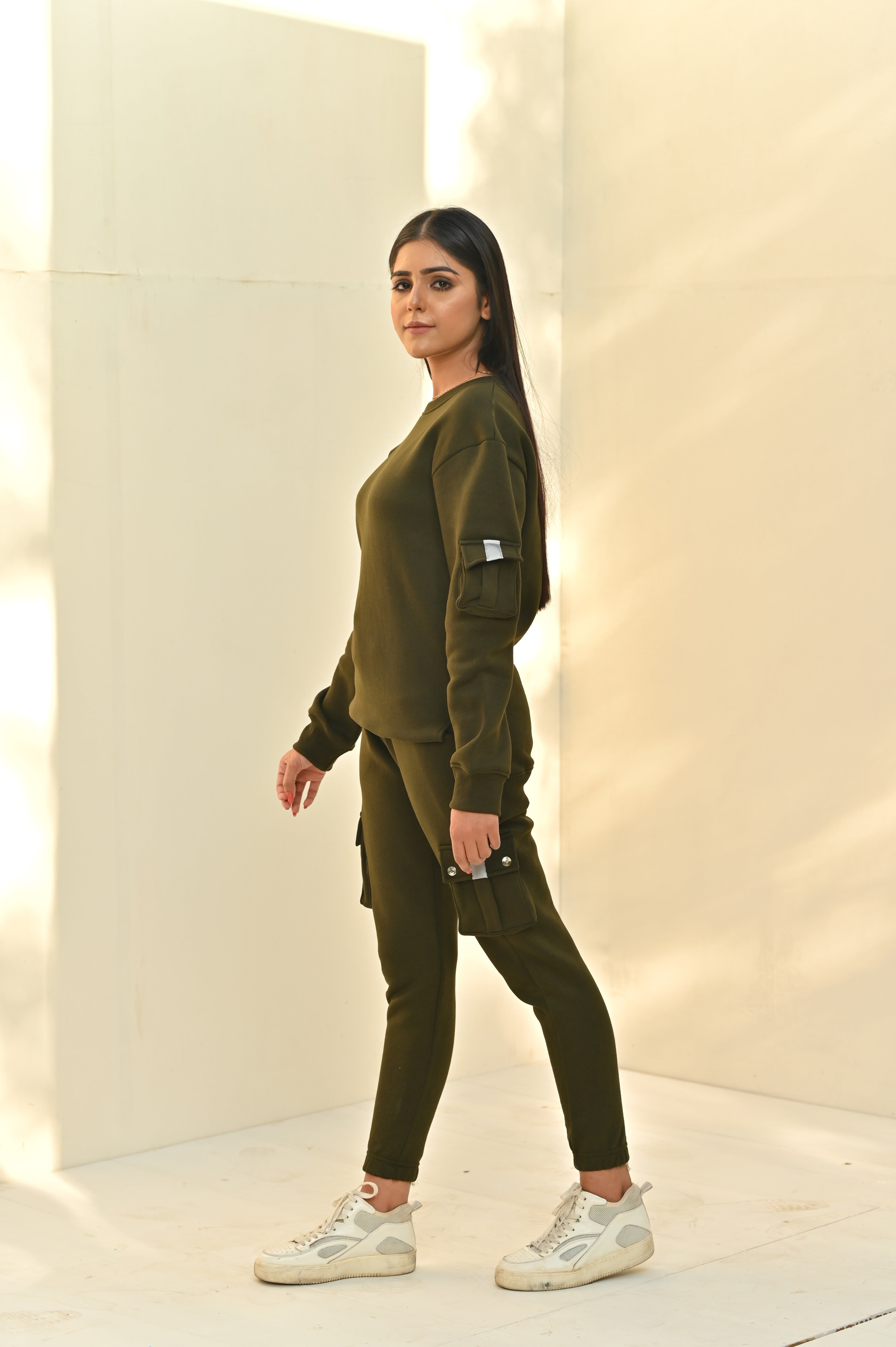 Army green tracksuit online womens