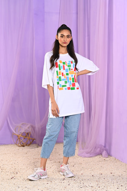 Women Oversized - T-Shirt -Painting with a Twist