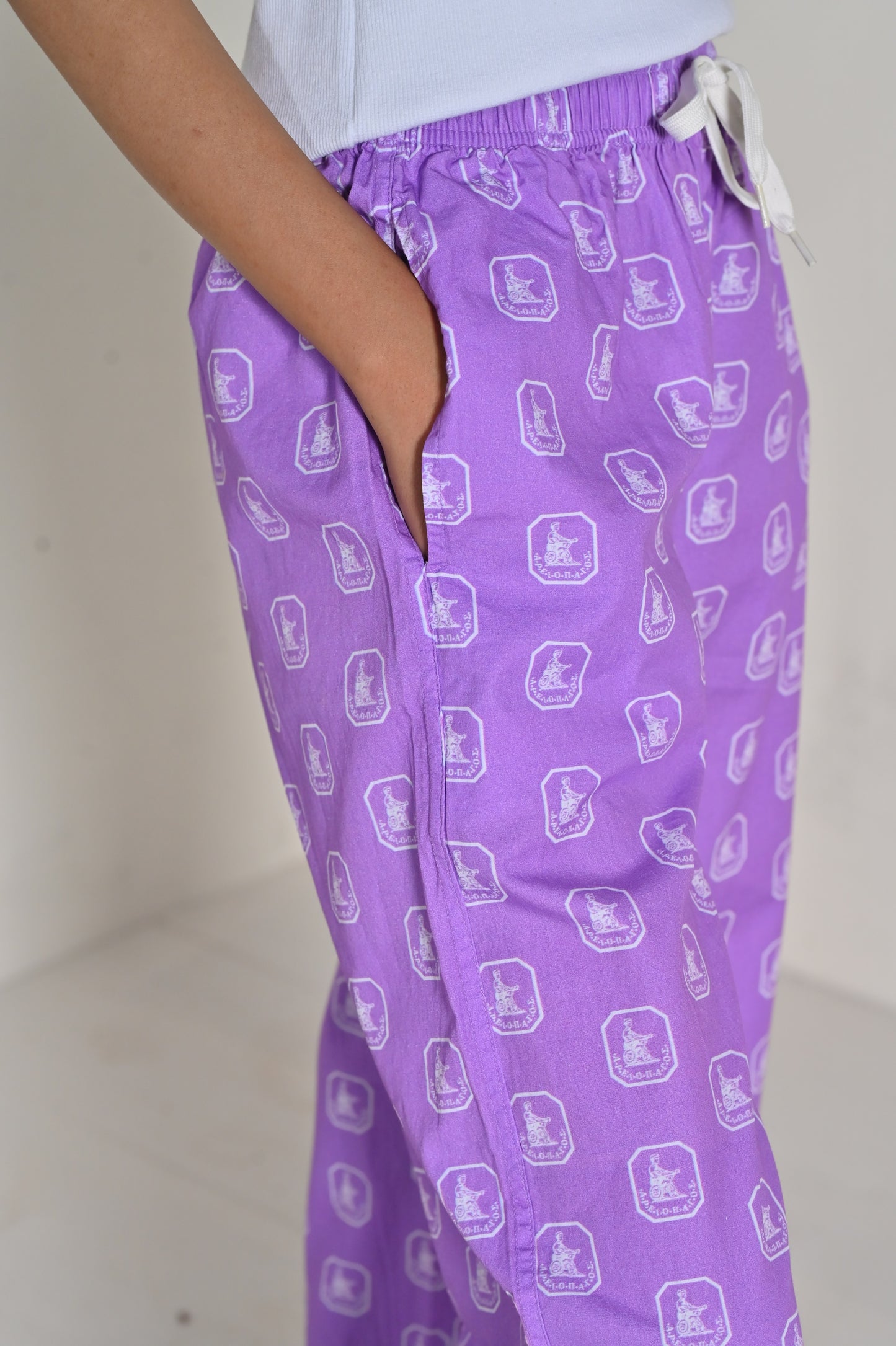 Women Goodnight  Wide Bottom Pajama - Purple Box