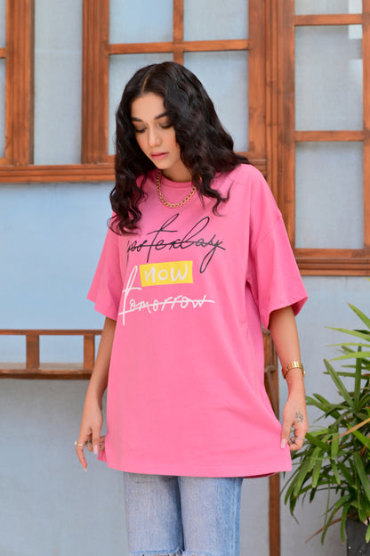 Women T-Shirt - Printed | Yesterday Now Tomorrow