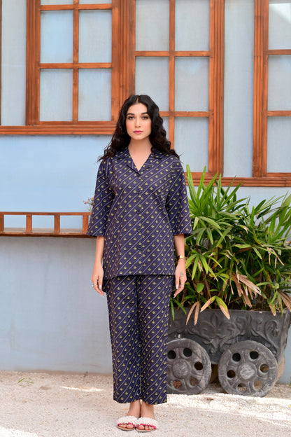 Women's Sleepwear Suit- Black King