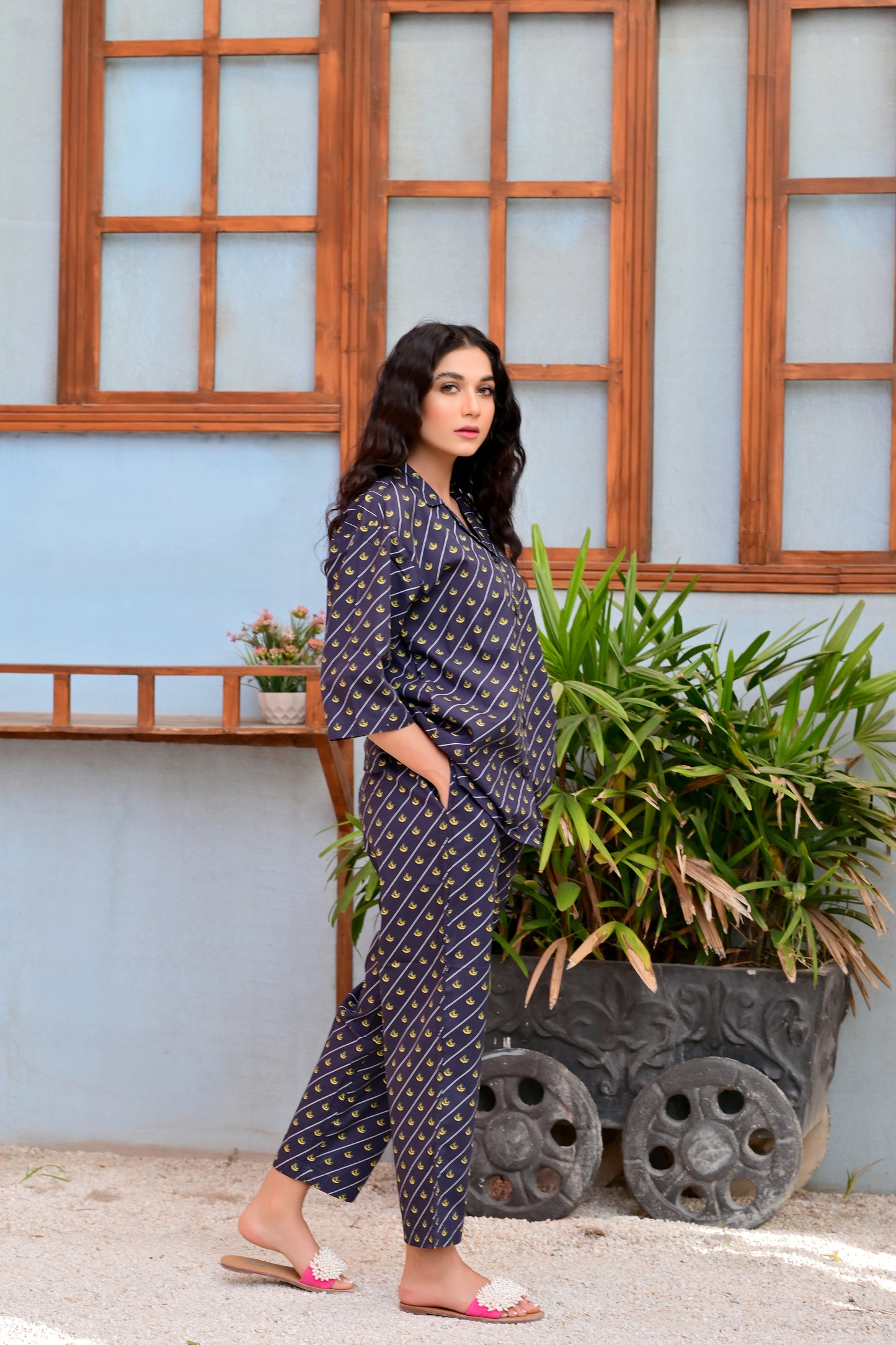 Women's Sleepwear Suit- Black King