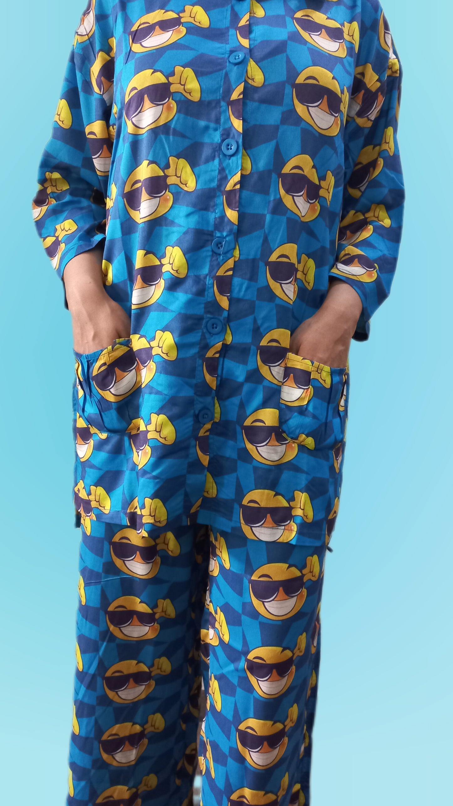 Women's Sleepwear Suit - Emoji