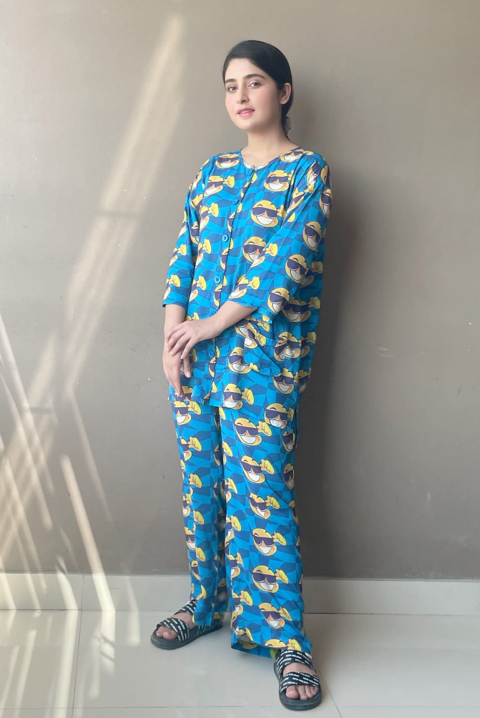 Women's Sleepwear Suit - Emoji